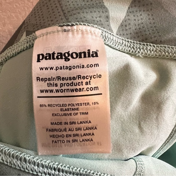 Patagonia 3/4 Length Compression Running Training Tights Green Size Large - Picture 8 of 9